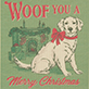 Woof Merry Christmas Eco Dishcloth