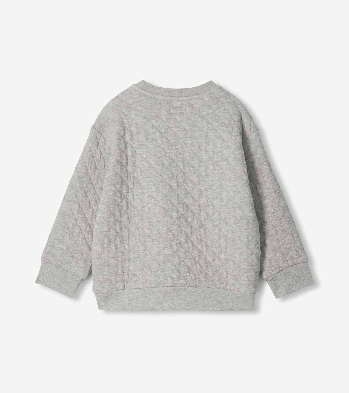 Boys Athletic Grey Quilted Pullover