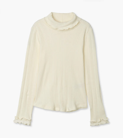 Girls Winter Cream Turtleneck