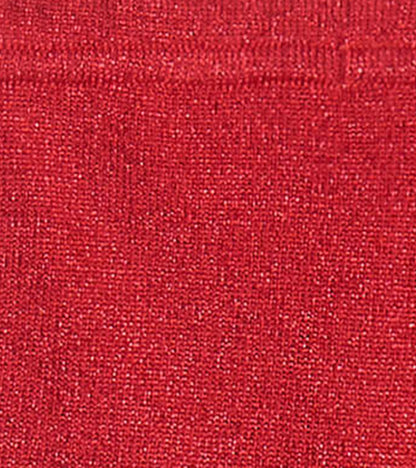 Red shimmer cable knit leggings with a soft texture, suitable for babies aged 0-24 months.