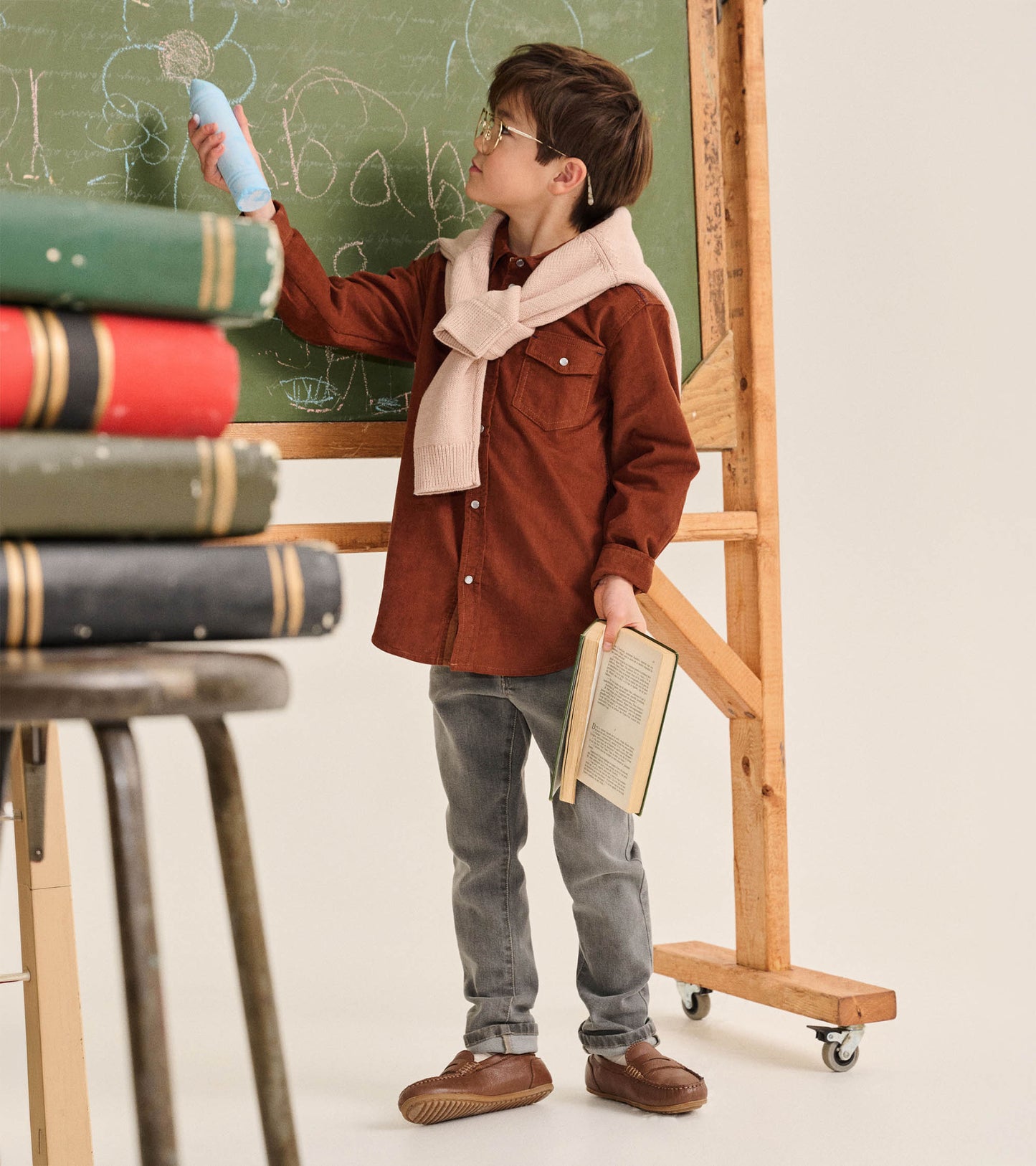 Boys Charcoal Grey Stretch Denim Jeans