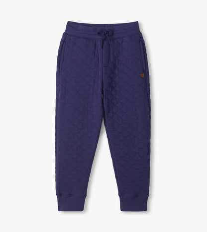 Boys Patriot Blue Quilted Jogger