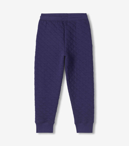 Boys Patriot Blue Quilted Jogger