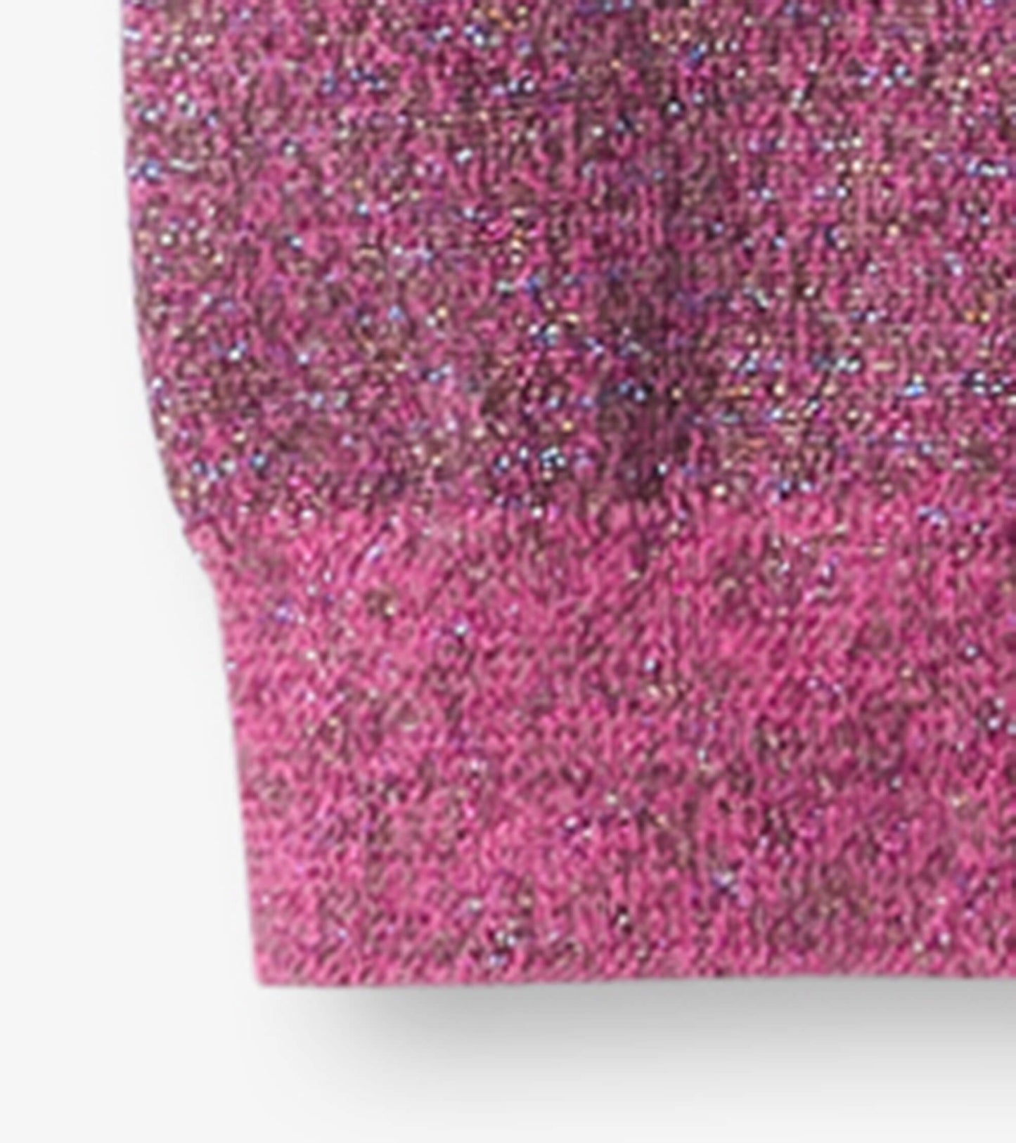 Girls Pink Glitter Knit Leggings