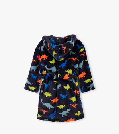 Boys Dino Herd Fleece Robe