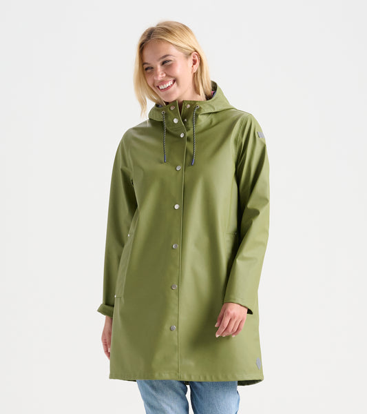 Women's Newport Rain Jacket - Loden Green