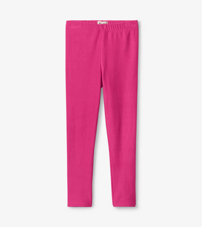 Girls Magenta Cozy Leggings