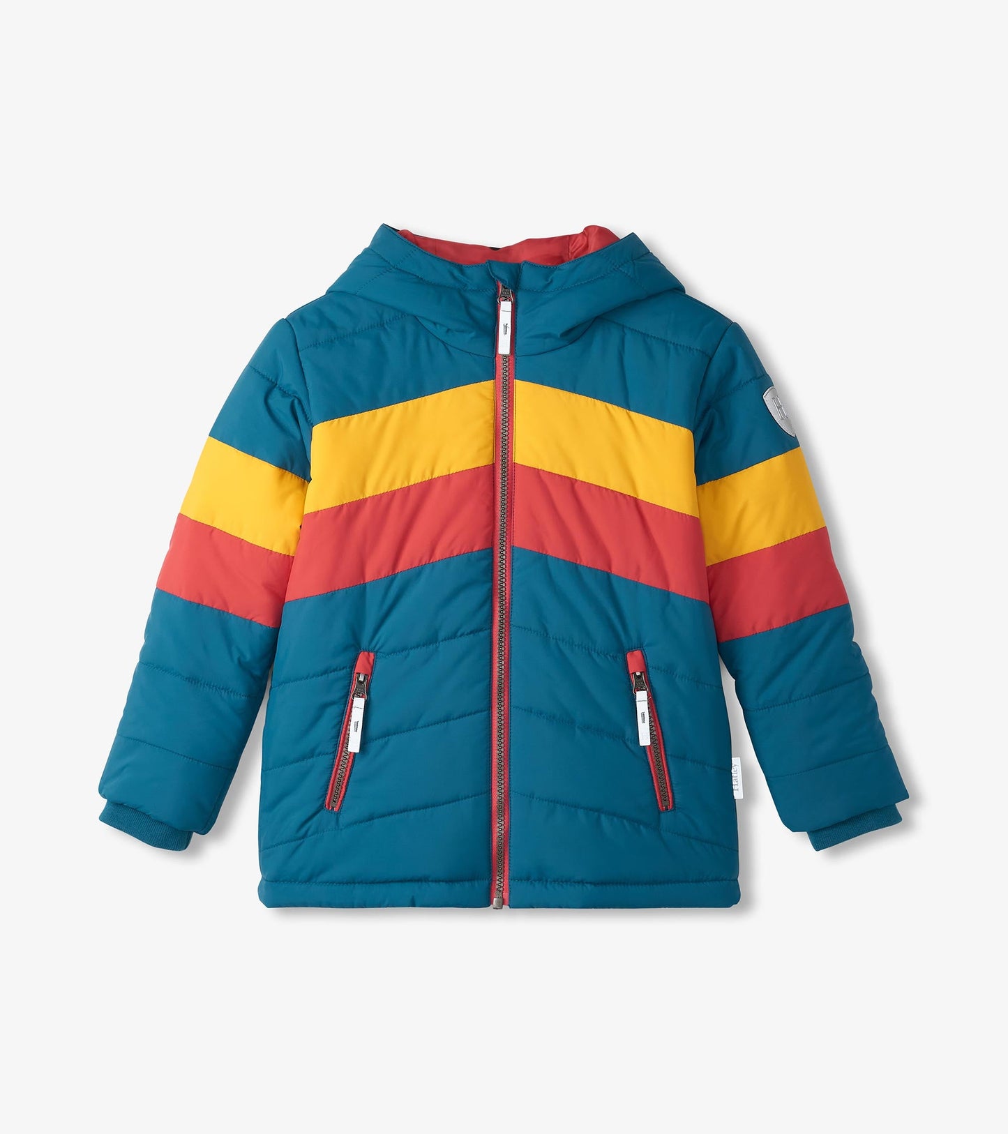 Boys Aspen Colour Block Puffer Jacket