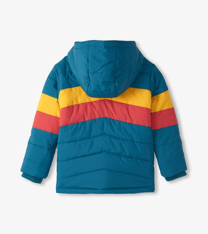 Boys Aspen Colour Block Puffer Jacket