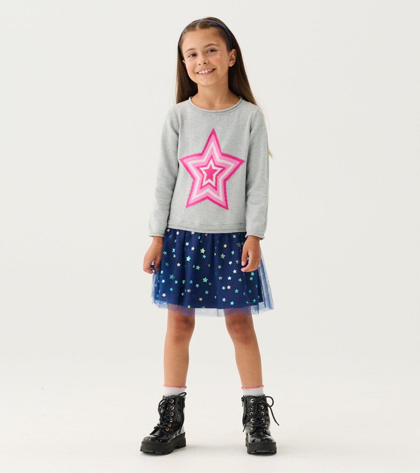 Girls Star Girl Sweater Dress