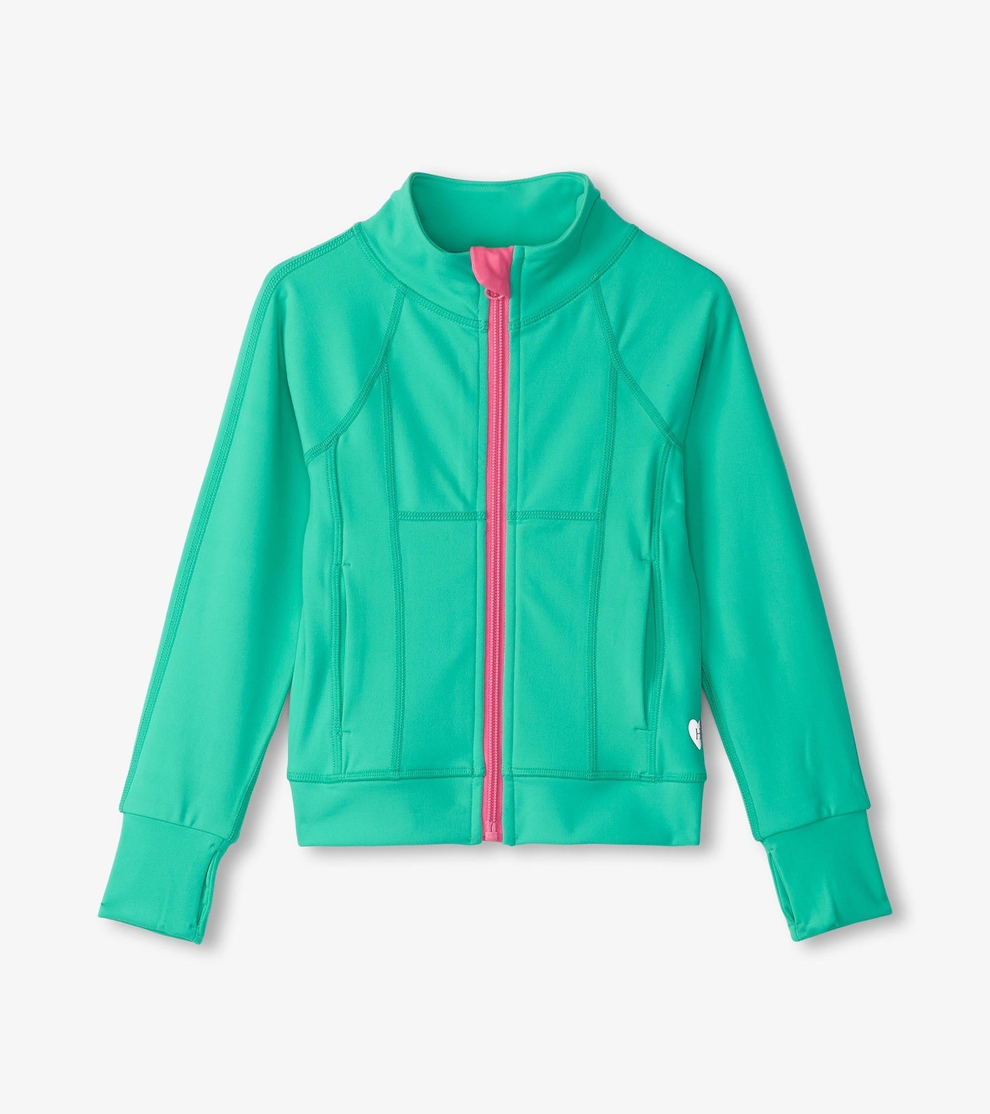 Girls Aqua Green Active Jacket