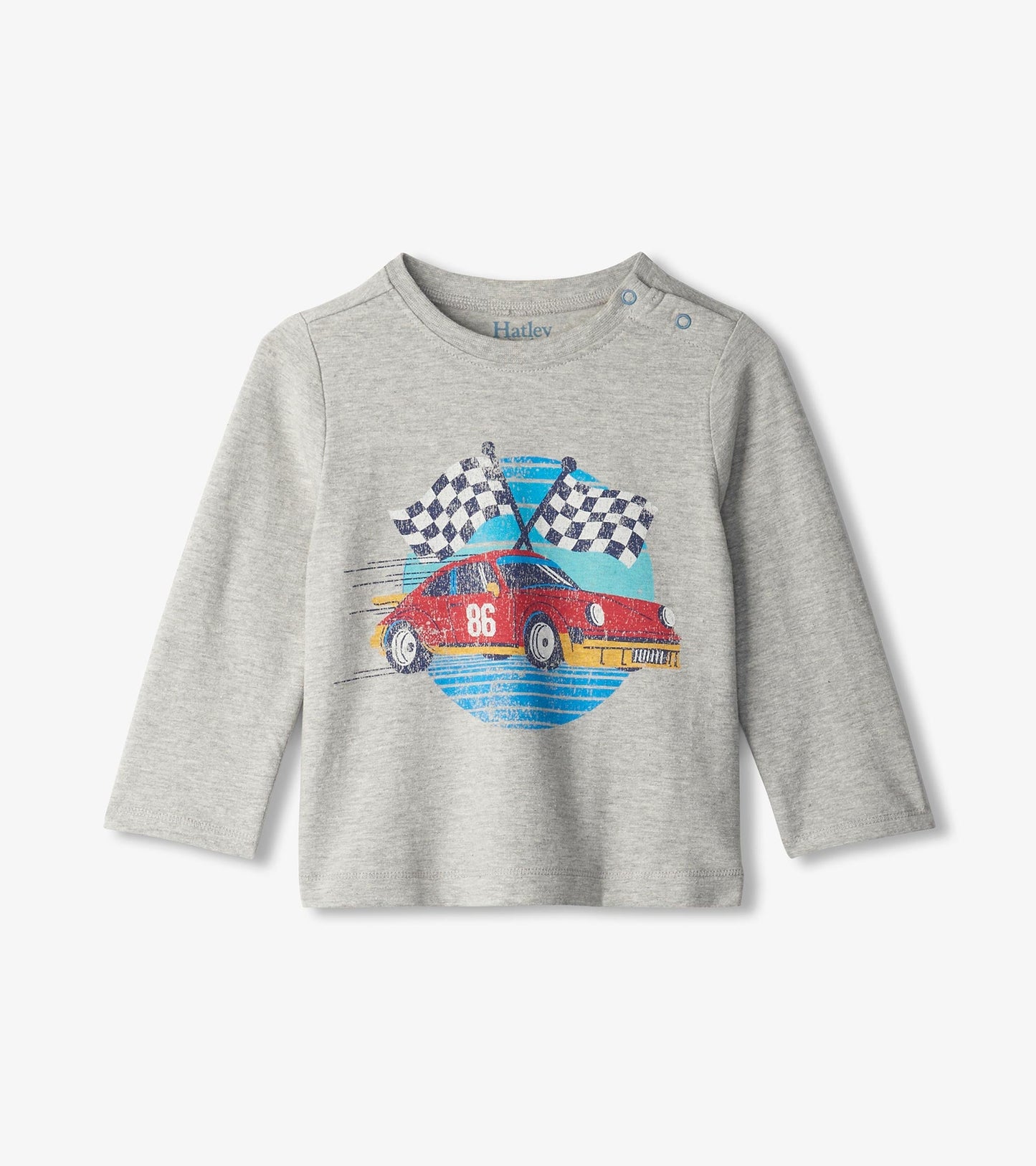 Baby & Toddler Boys Checkered Flag Long Sleeve T-Shirt