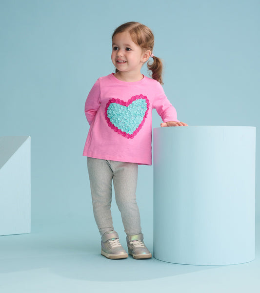 Baby & Toddler Girls Happy Hearts Long Sleeve T-Shirt