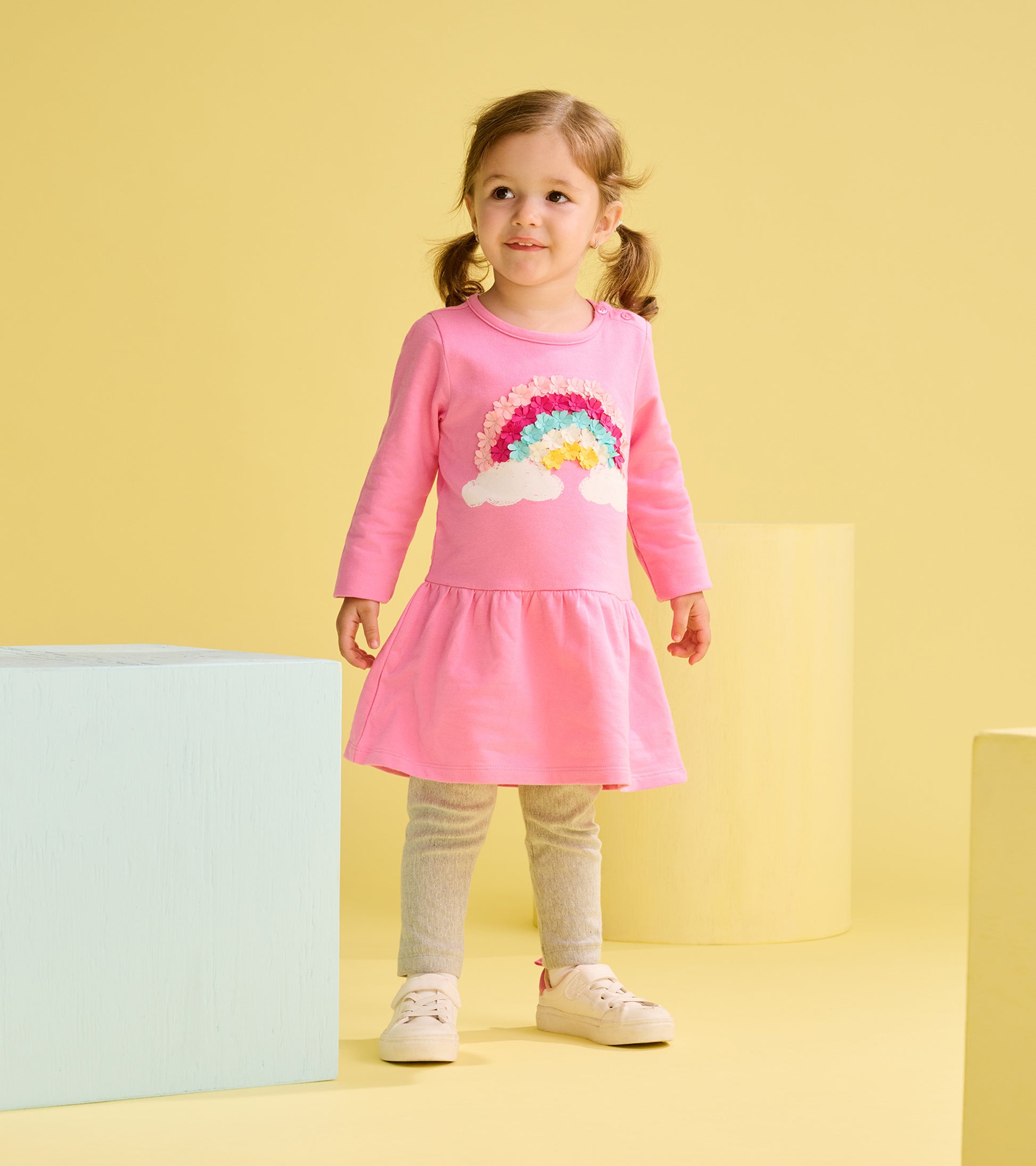 Baby & Toddler Girls Rainbow Cloud Flounce Skirt Dress Baby & Toddler Girls Rainbow Cloud Flounce Skirt Dress