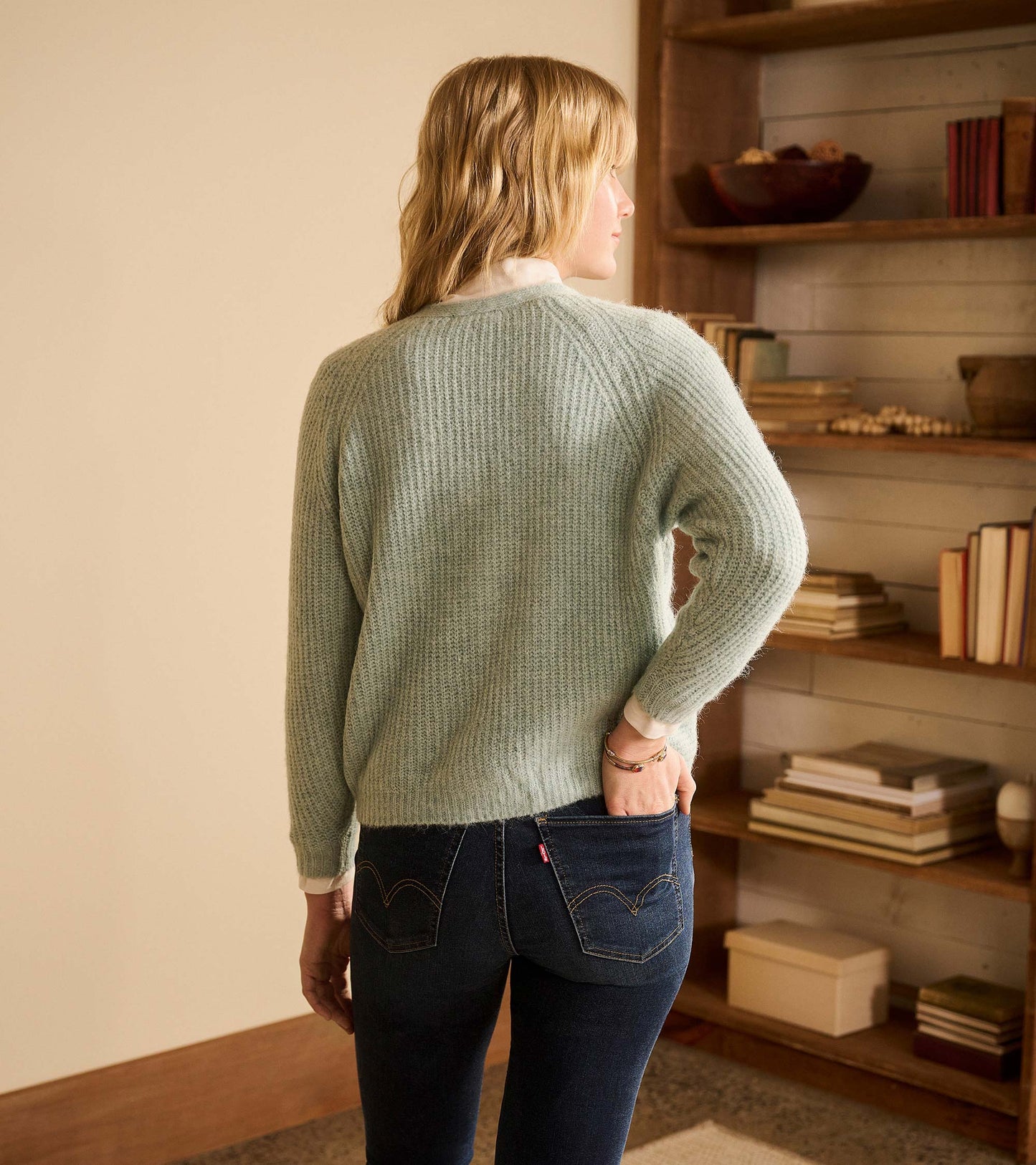 Cross Over Sweater - Sage Green