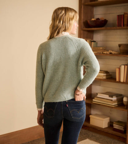 Cross Over Sweater - Sage Green