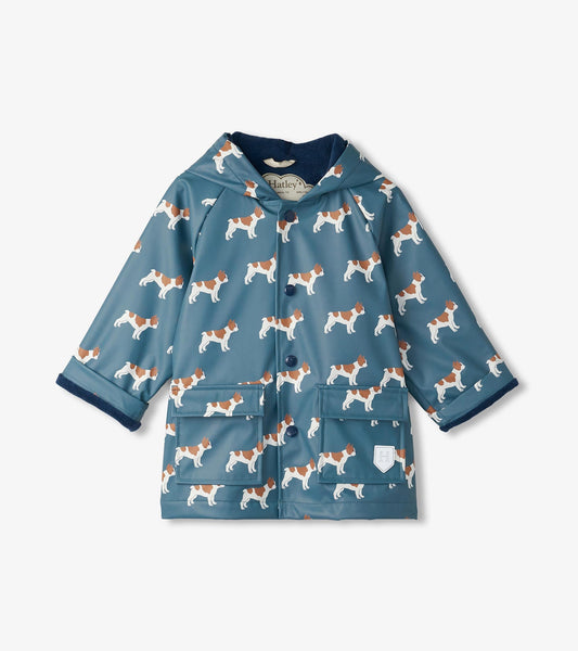 Baby & Toddler Boys French Bulldogs Button-Up Rain Jacket