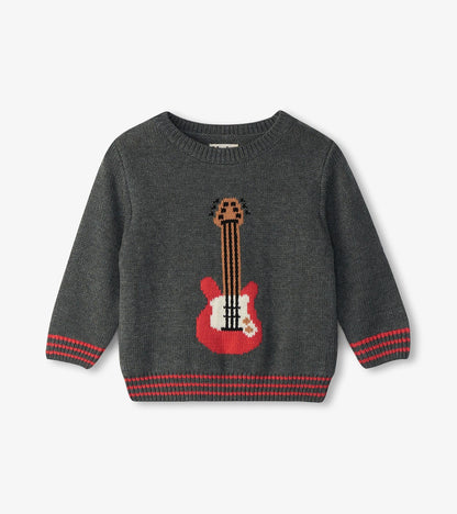 Baby & Toddler Boys Guitar Crew Neck Knit Sweater