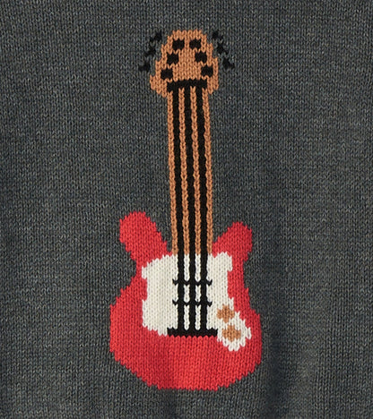 Baby & Toddler Boys Guitar Crew Neck Knit Sweater