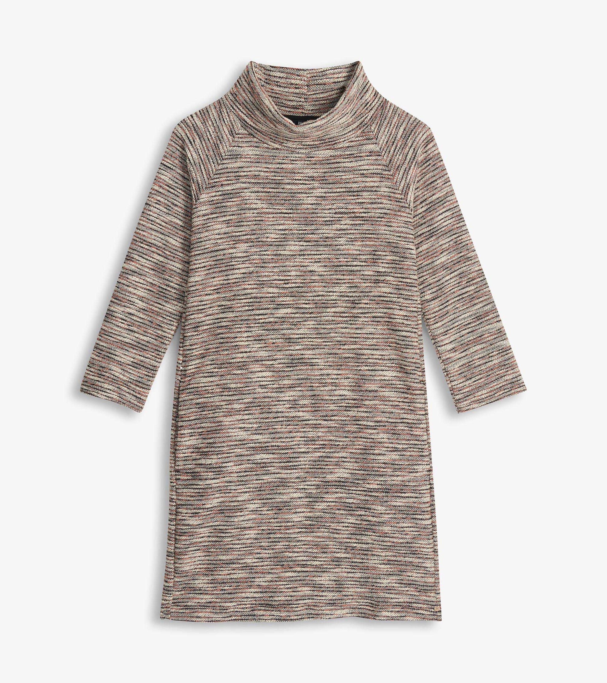 collar knit dress Draped Collar Dress