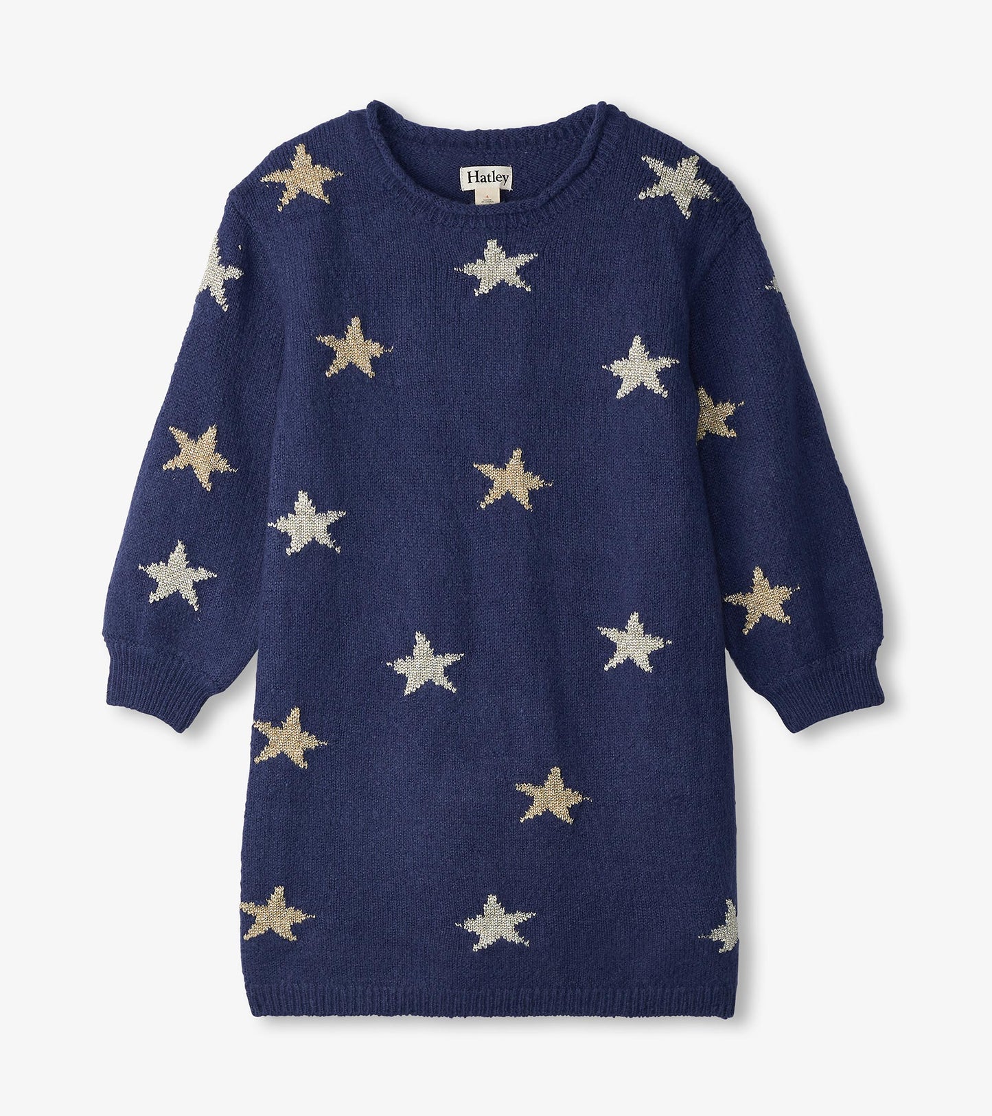 Girls Blue Starlight Sweater Dress