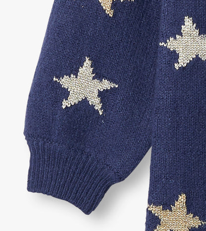 Girls Blue Starlight Sweater Dress
