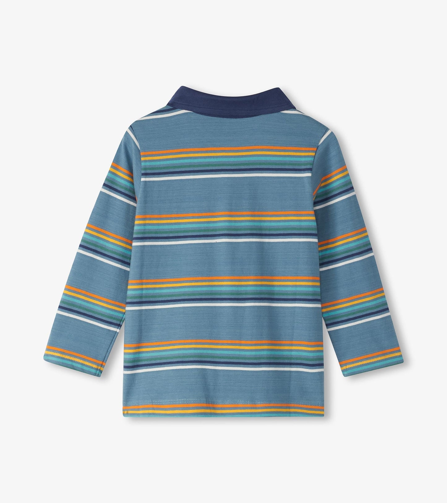 Baby & Toddler Boys Bluestone Stripes Long Sleeve Polo T-Shirt