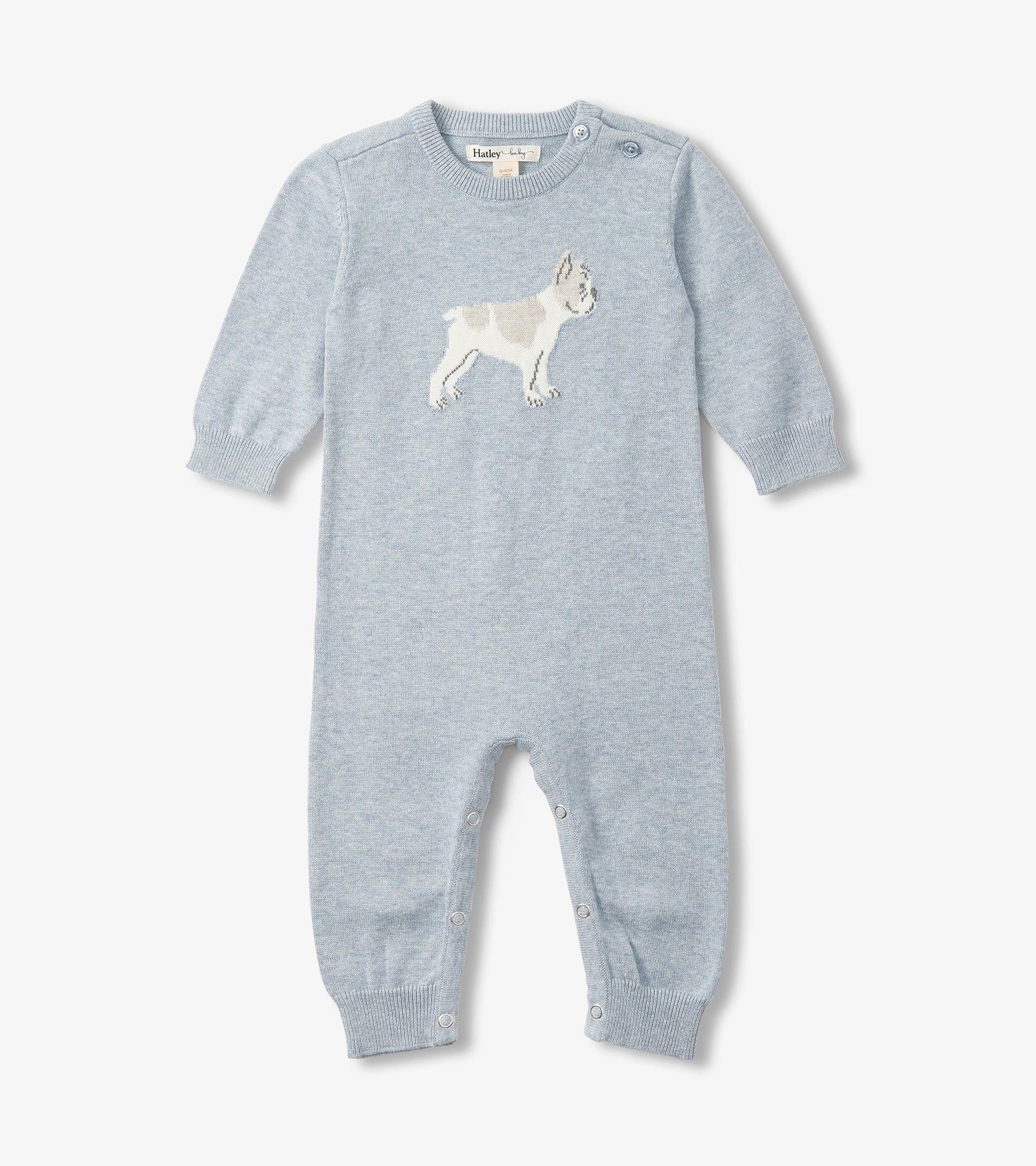 Baby Boys Little Bulldog Sweater Romper