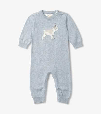 Baby Boys Little Bulldog Sweater Romper