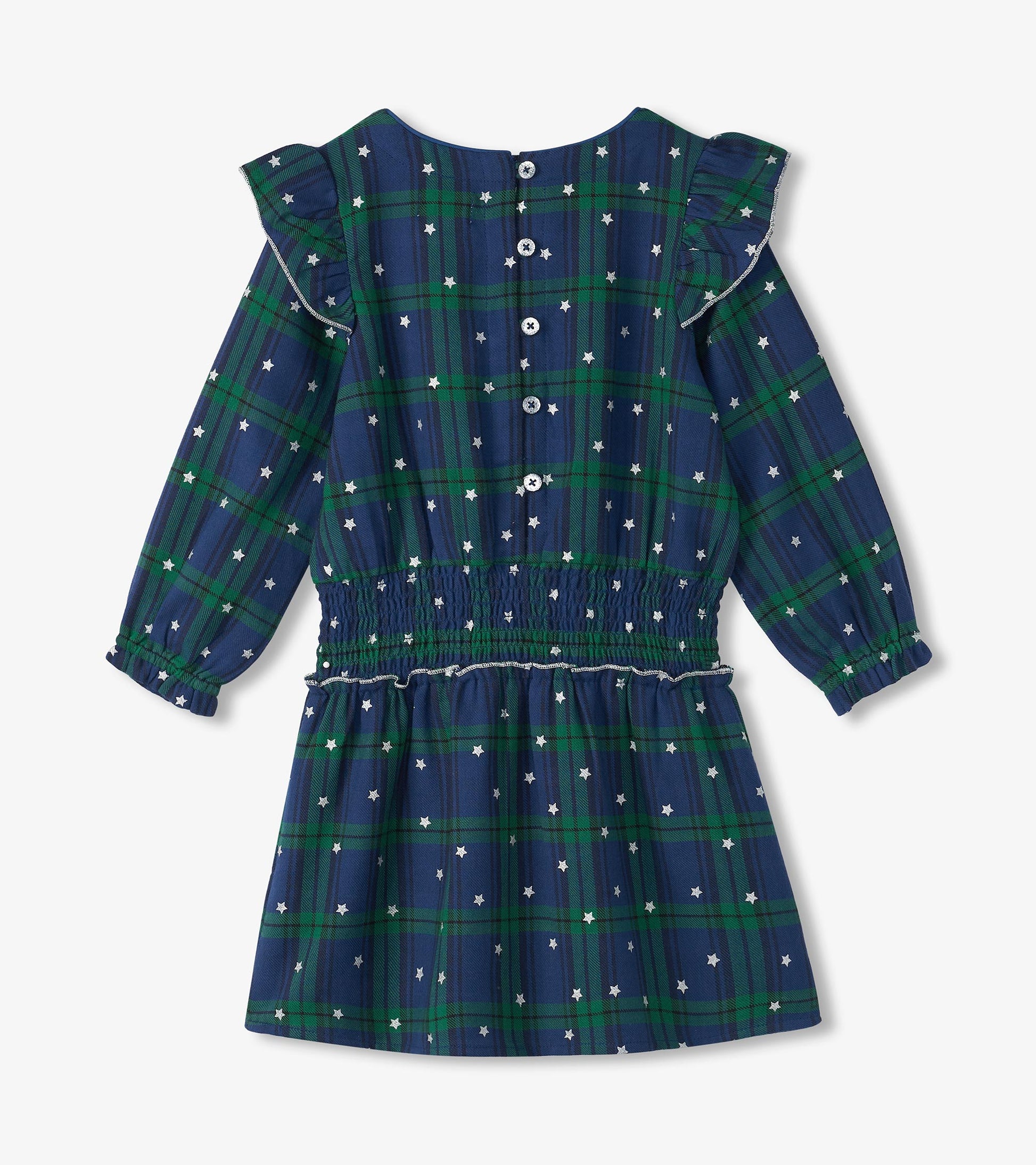 Girls Blackwatch Plaid Smocked Waist Dress Girls Blackwatch Plaid Smocked Waist Dress