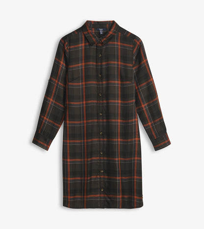 flannel shirt dress womens Cara Shirt Dress