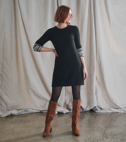 Sadie Sweater Dress - Black