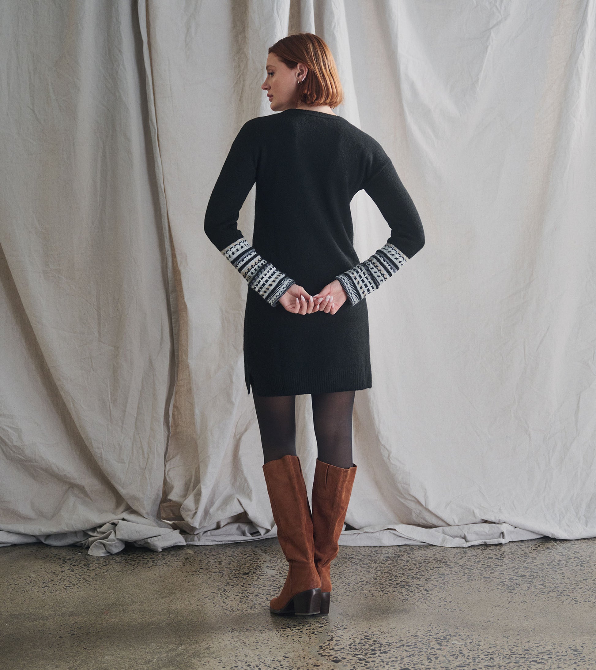 sweater dress high boots Sadie Sweater Dress