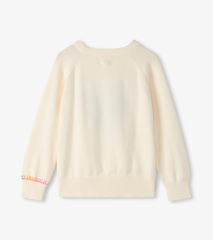 Girls Layered Hearts Sweater