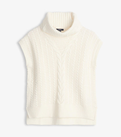 Cable Knit Vest - Winter White