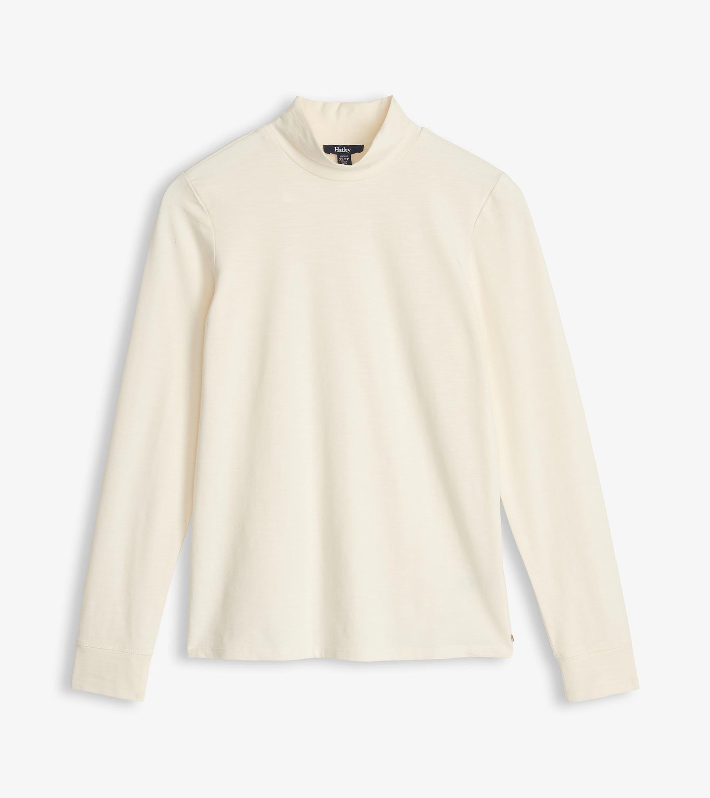 Mock Neck Top - Cream White