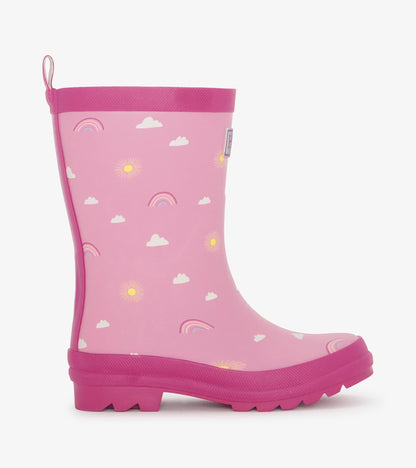 Girls Sun Charms Matte Rain Boots