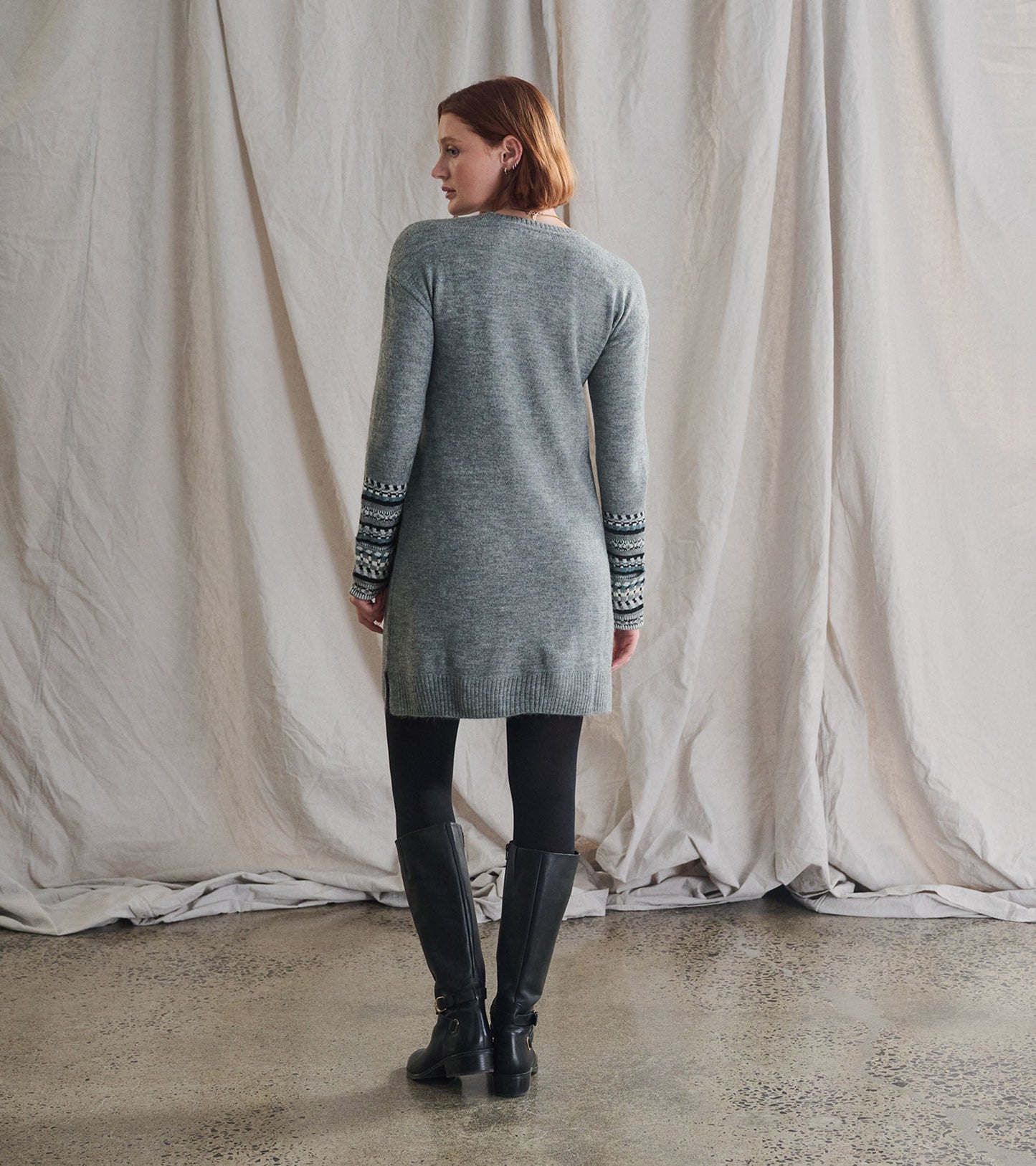 Sadie Sweater Dress - Charcoal Heather