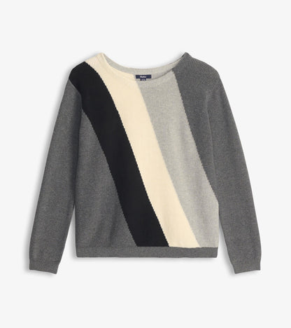 Devon Sweater - Diagonal Stripes