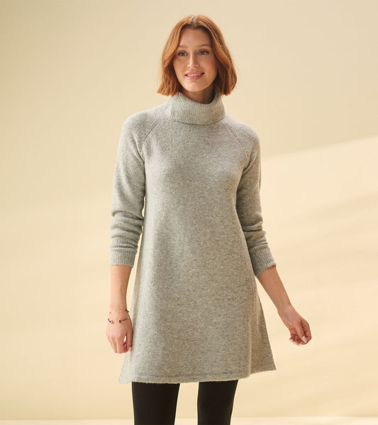 Swing Sweater Dress - Grey Heather