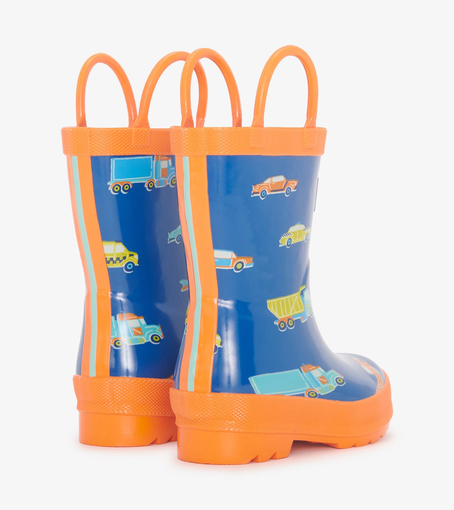 Toddler Boys Driving Cars Rain Boots