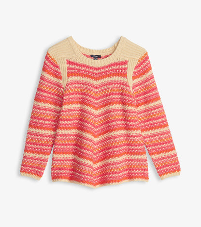 Chevron Swing Sweater - Dawn Sky Stripes