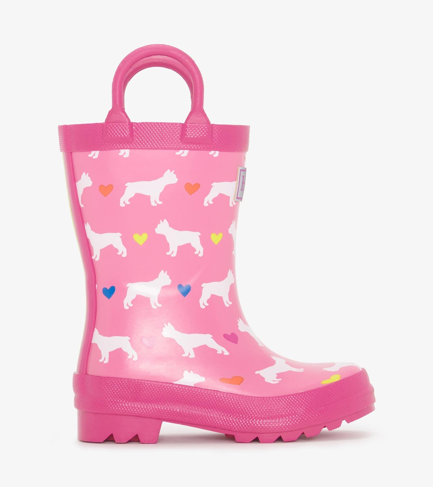 Toddler Girls French Bulldogs Rain Boots