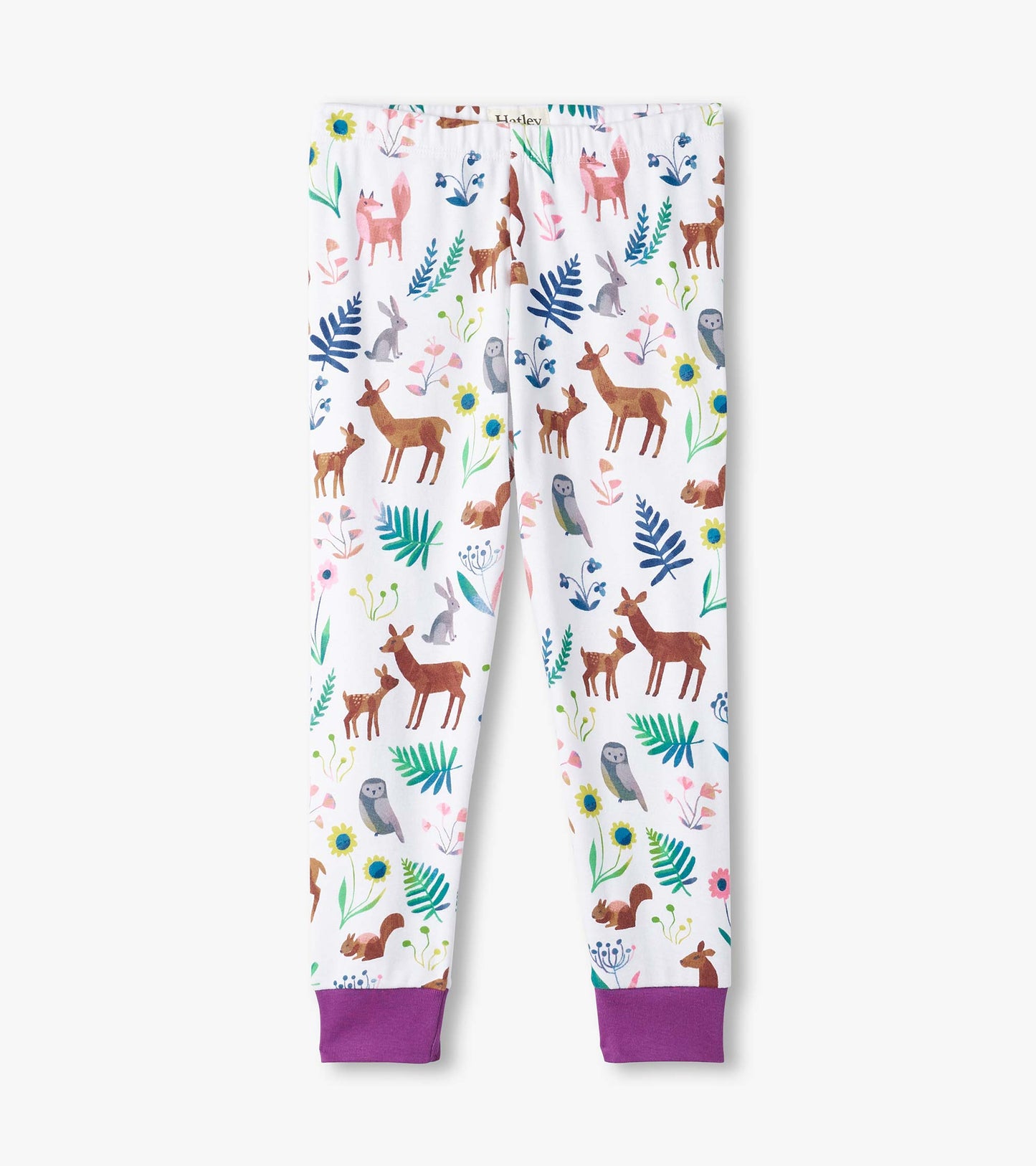 Girls Forest Creatures Organic Cotton Pajama Set