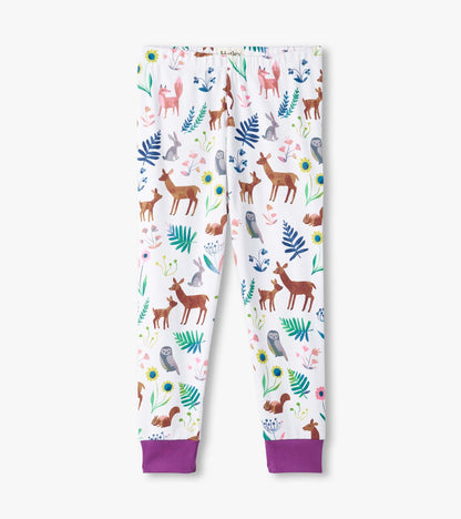 Girls Forest Creatures Organic Cotton Pajama Set