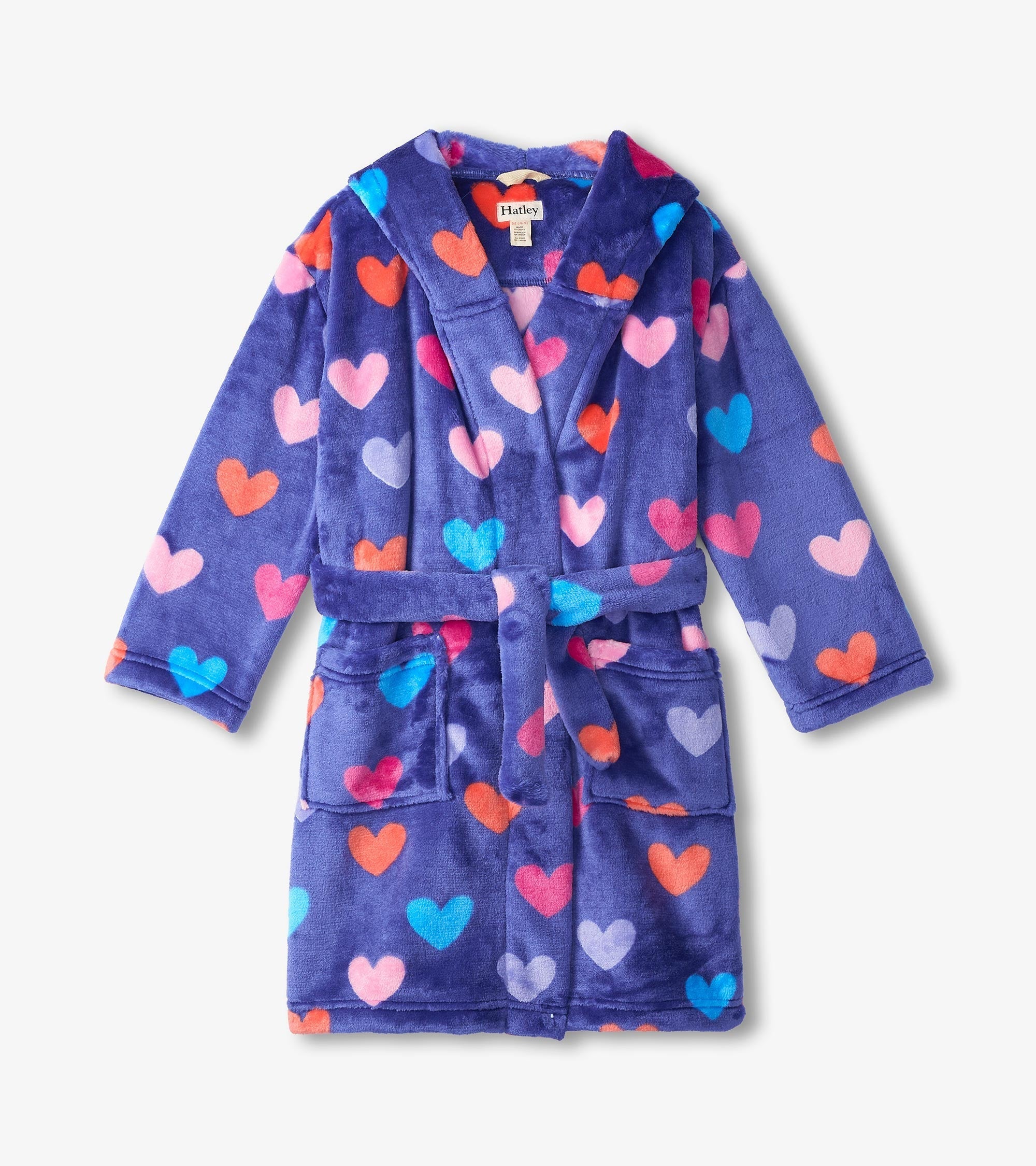 Baby Girls Hearts Fleece Robe