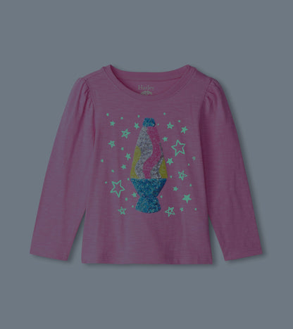 Girls Lava Lamp Long Sleeve Graphic Tee