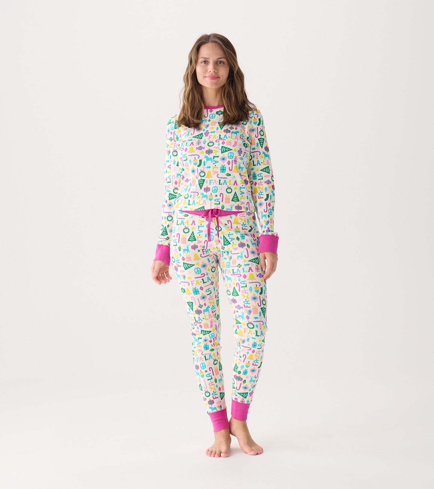 Women's Pink Falala Pajama Set