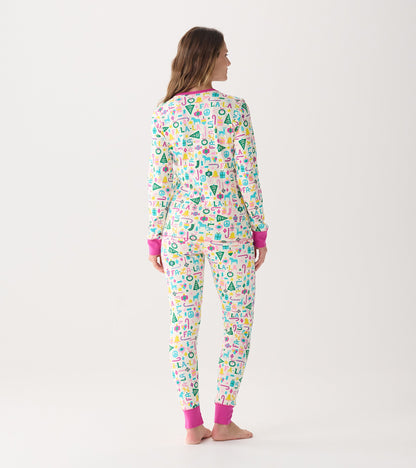 Women's Pink Falala Pajama Set