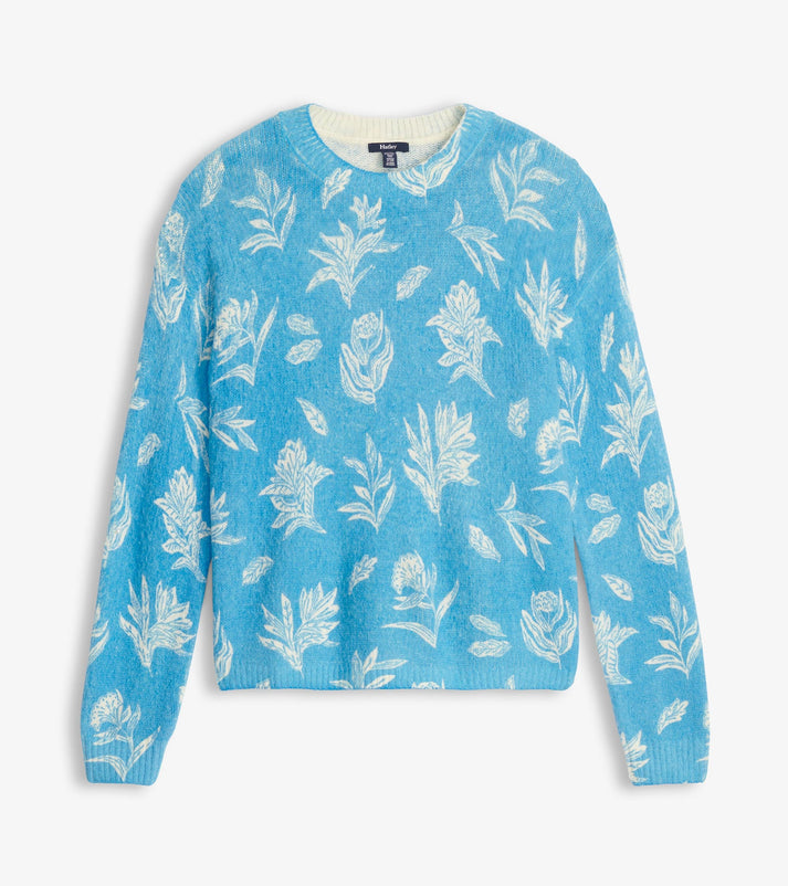 Ella Sweater - Linen Flowers
